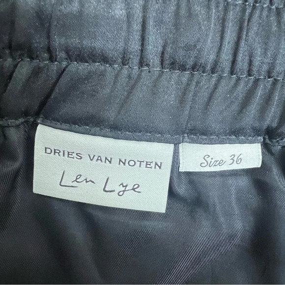 Dries Van Noten Len Lye Black High Rise Pants Size 36 US 4 - Picture 9 of 11
